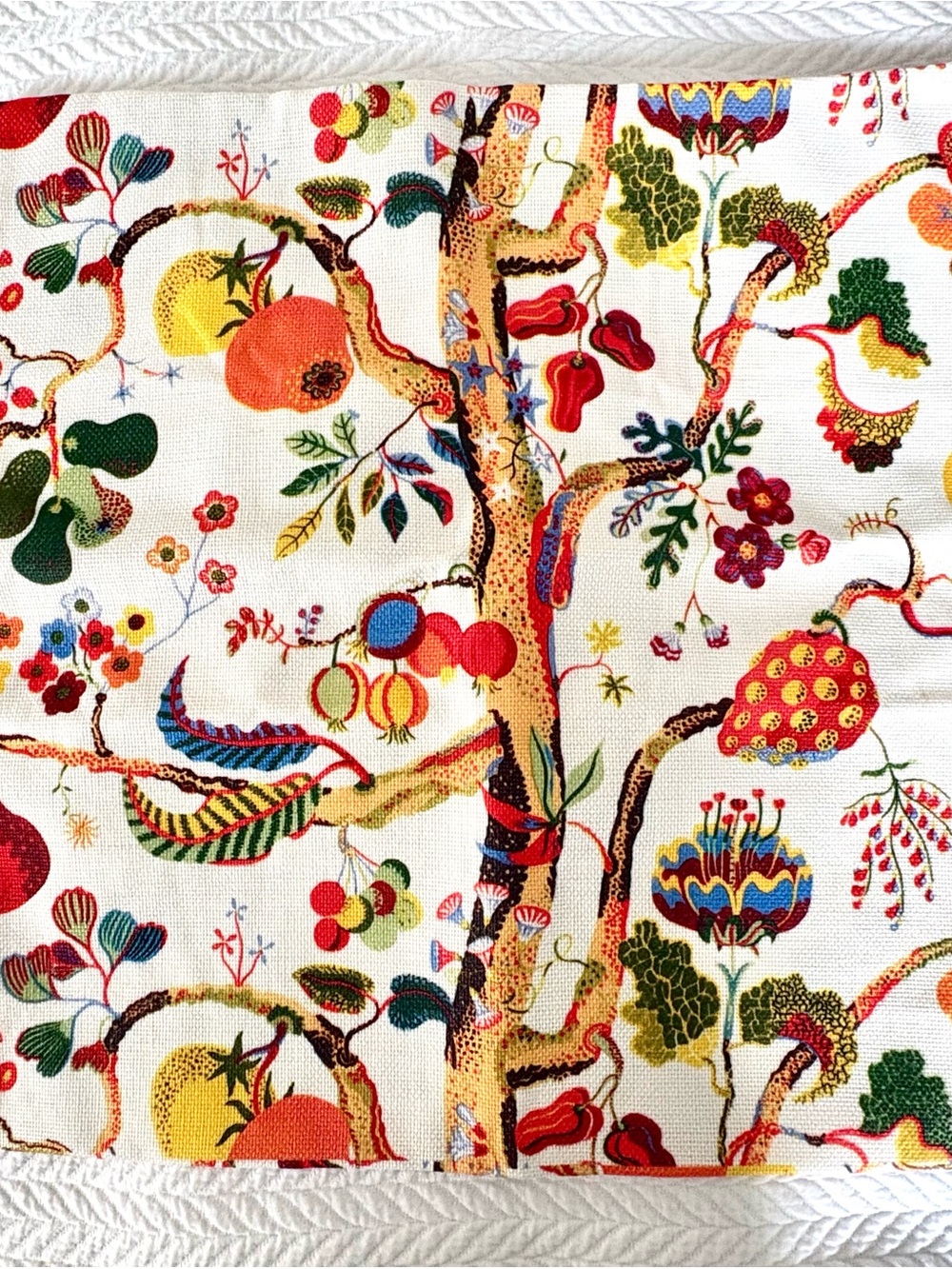 Swedish Josef Frank Vegetable Tree pattern Set of 2 pillow covers NEW!